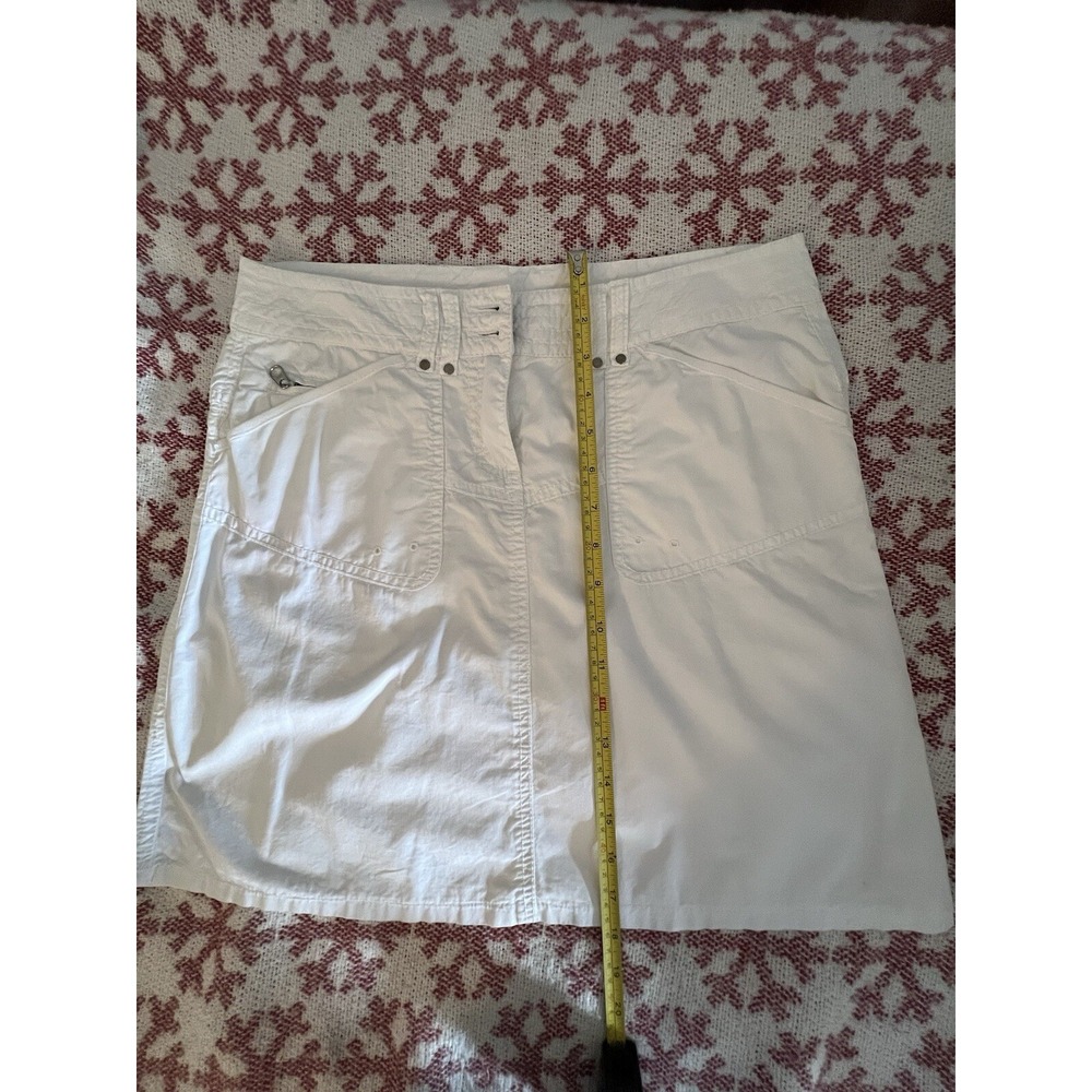 women's white skirt, cotton lined ,size S-M - Picture 5 of 6
